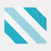 2トーンストライプの フリースブランケット (正面(横))