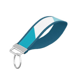 2トーンストライプの リストバンドキーホルダー