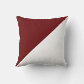 2トーンダイアゴナルダークレッド装飾用クッション クッション (裏面)