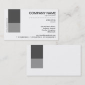 2トーンデコール – グレーシェード 名刺 (正面/裏面)
