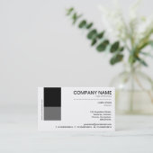 2トーンデコール – 黒とグレー 名刺 (スタンド正面)