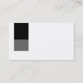 2トーンデコール – 黒とグレー 名刺 (裏面)