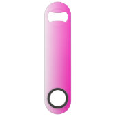 2トーンパーソナライズされたグラディエントグラデーションホットピンク スピード栓抜き (裏面)