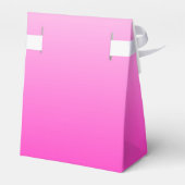 2トーンパーソナライズされたグラディエントグラデーションホットピンク フェイバーボックス (裏面サイド)