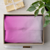 2トーンパーソナライズされたグラディエントグラデーションホットピンク 薄葉紙 (ギフト)