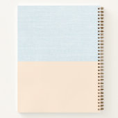 2トーンパーソナライズされた算術ノート ノートブック (裏面)