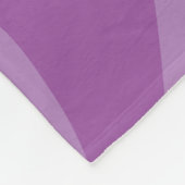 2トーンパープルゼブラ印刷 フリースブランケット (角)