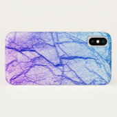 2トーンパープルマーブルルック Case-Mate iPhoneケース (裏面(横))