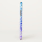 2トーンパープルマーブルルック Case-Mate iPhoneケース (裏面/右)