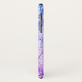 2トーンパープルマーブルルック Case-Mate iPhoneケース (裏面/左)