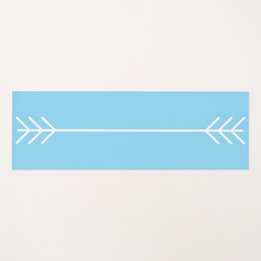 2トーンブルーヨガマット ヨガマット (正面(横))