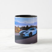 2トーンホワイトスポーツカークラシックマグカップ マグカップ (中央)