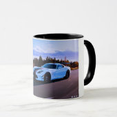 2トーンホワイトスポーツカークラシックマグカップ マグカップ (正面右)