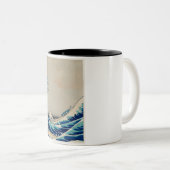 2トーンマグと日本のスタイル波形 ツートーンマグカップ (正面右)
