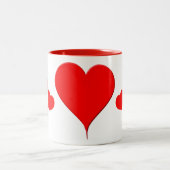 2トーンマグカップハート ツートーンマグカップ (中央)