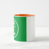 2トーンマグカップ – イメージを追加11 ozホワイトオレンジ マグカップ (中央)