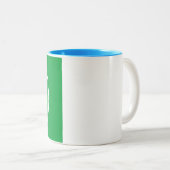 2トーンマグカップ – イメージ11 ozホワイトライトブルーを追加 ツートーンマグカップ (正面右)