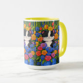 2トーンマグカップ、フローラカップ マグカップ (正面右)