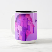 2トーンマグカップ、15オンス ツートーンマグカップ (正面左)