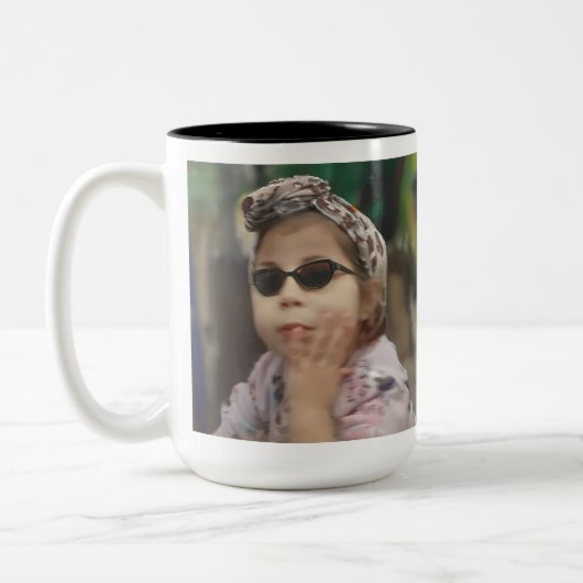 2トーンマグカップ、15オンス ツートーンマグカップ (左)