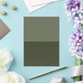2トーンモスグリーンアクリル招待状 – カスタマイズ可能 アクリル招待状 (インサイチュ (ウェディング))