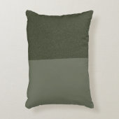 2トーンモス緑のアクセント枕 – カスタマイズ可能 アクセントクッション (正面(垂直))