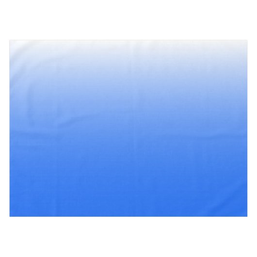 2トーン勾配電グラデーション気ブルー テーブルクロス (正面(横))