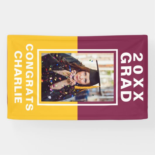 2トーン卒業バナー 横断幕 (横)