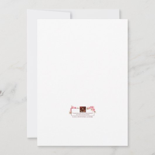 2トーン卒業招待状 招待状 (裏面)