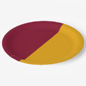 2トーン垂直パーティー紙プレート – カスタマイズ可能 ペーパープレート (アングル)