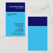 2トーン垂直 – ル点々のあるール 名刺 (正面/裏面)