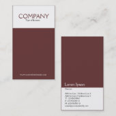 2トーン垂直(663333) 名刺 (正面/裏面)