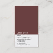 2トーン垂直(663333) 名刺 (裏面)