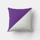 2トーン対角パープル王室の装飾用クッション クッション (裏面)