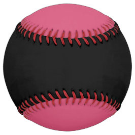 2トーン無地のブラック無地のとピンク ソフトボール