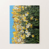 2トーン素晴らしダフォジル花の写真 ジグソーパズル (縦)