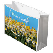 2トーン素晴らしダフォジル花の写真 ラージペーパーバッグ (正面アングル)