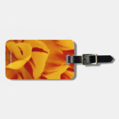 2トーン素晴らしレッドイエローモンセルラチューリップ ラゲッジタグ (正面横)