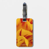 2トーン素晴らしレッドイエローモンセルラチューリップ ラゲッジタグ (裏面縦)