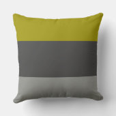 2トーン緑と灰色の花枕 クッション (裏面)