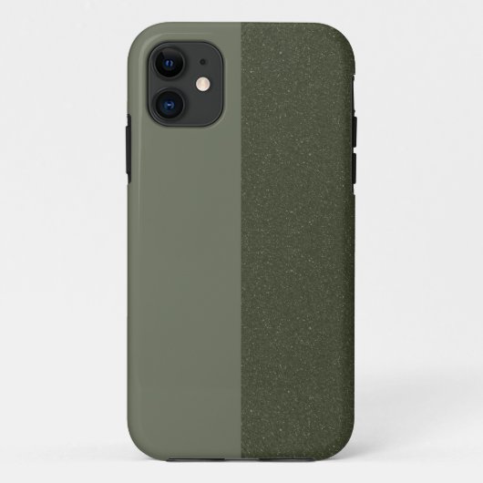 2トーン緑のテクスチャiPhone 11ケース – カスタマイズ Case-Mate iPhoneケース (裏面)