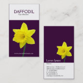 2トーン縦形水仙(330033) 名刺 (正面/裏面)