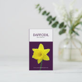 2トーン縦形水仙(330033) 名刺 (スタンド正面)