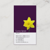 2トーン縦形水仙(330033) 名刺 (裏面)