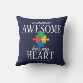 2トーン自閉症の意識 クッション (裏面)