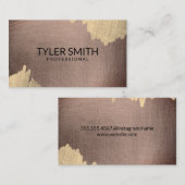 2トーン芸術的メタリック 名刺 (正面/裏面)