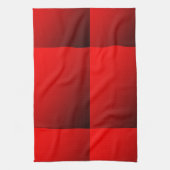 2トーン赤 キッチンタオル (縦)