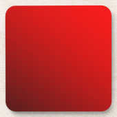 2トーン赤 コースター (正面)