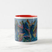 2トーン11オンスのコーヒーマグ ツートーンマグカップ (中央)