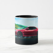 2トーン2000sスポーツカークラシックコーヒーマグ マグカップ (中央)